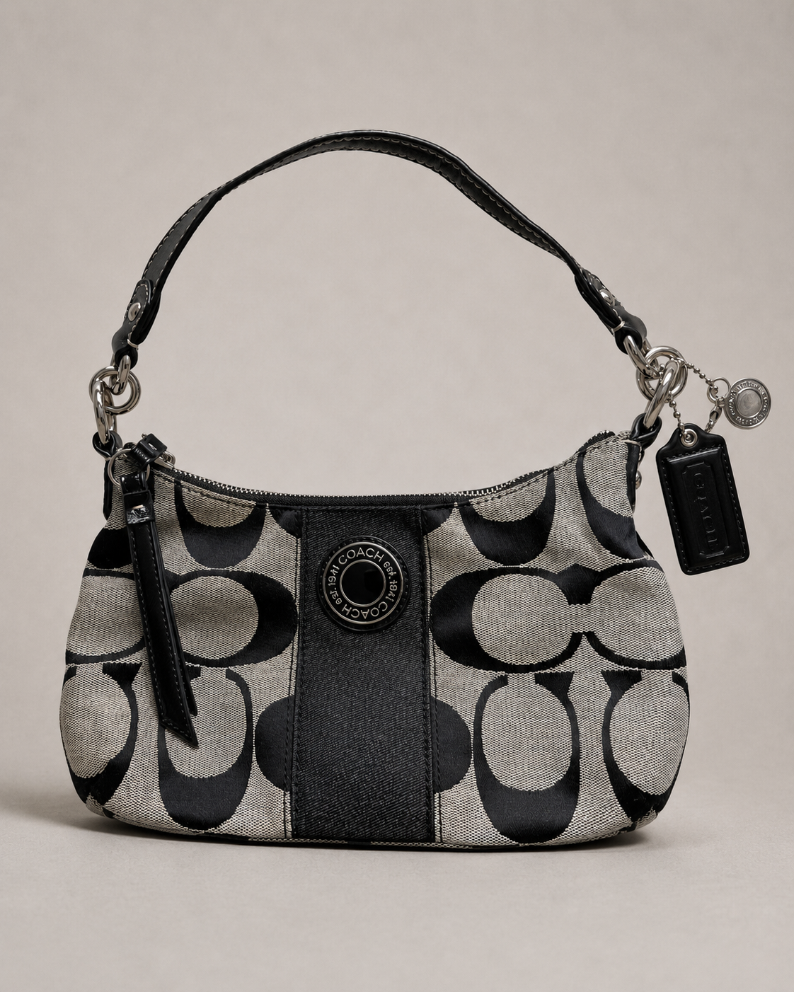 BOLSO VINTAGE SIGNATURE STRIPE DEMI CROSSBODY | COACH