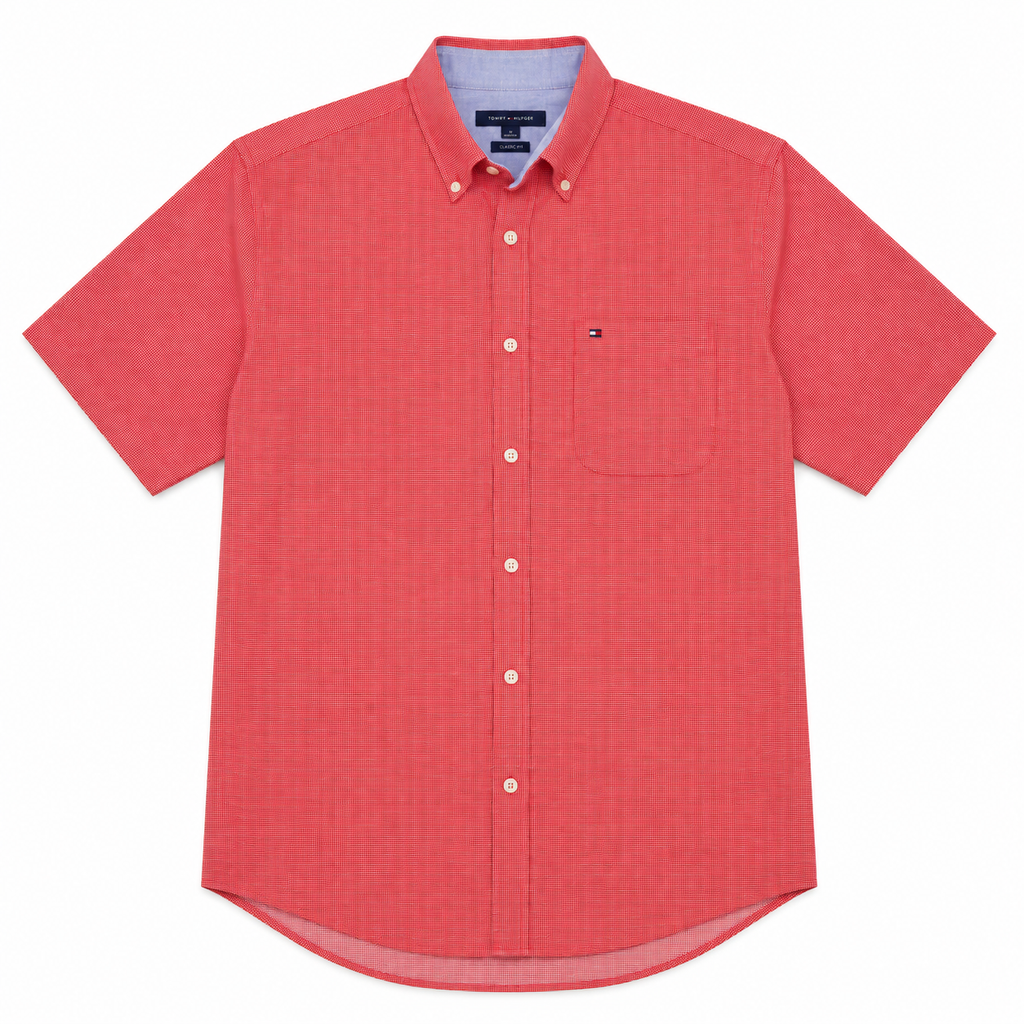 CAMISA ROJA MANGA CORTA | TOMMY HILFIGER | TALLA M
