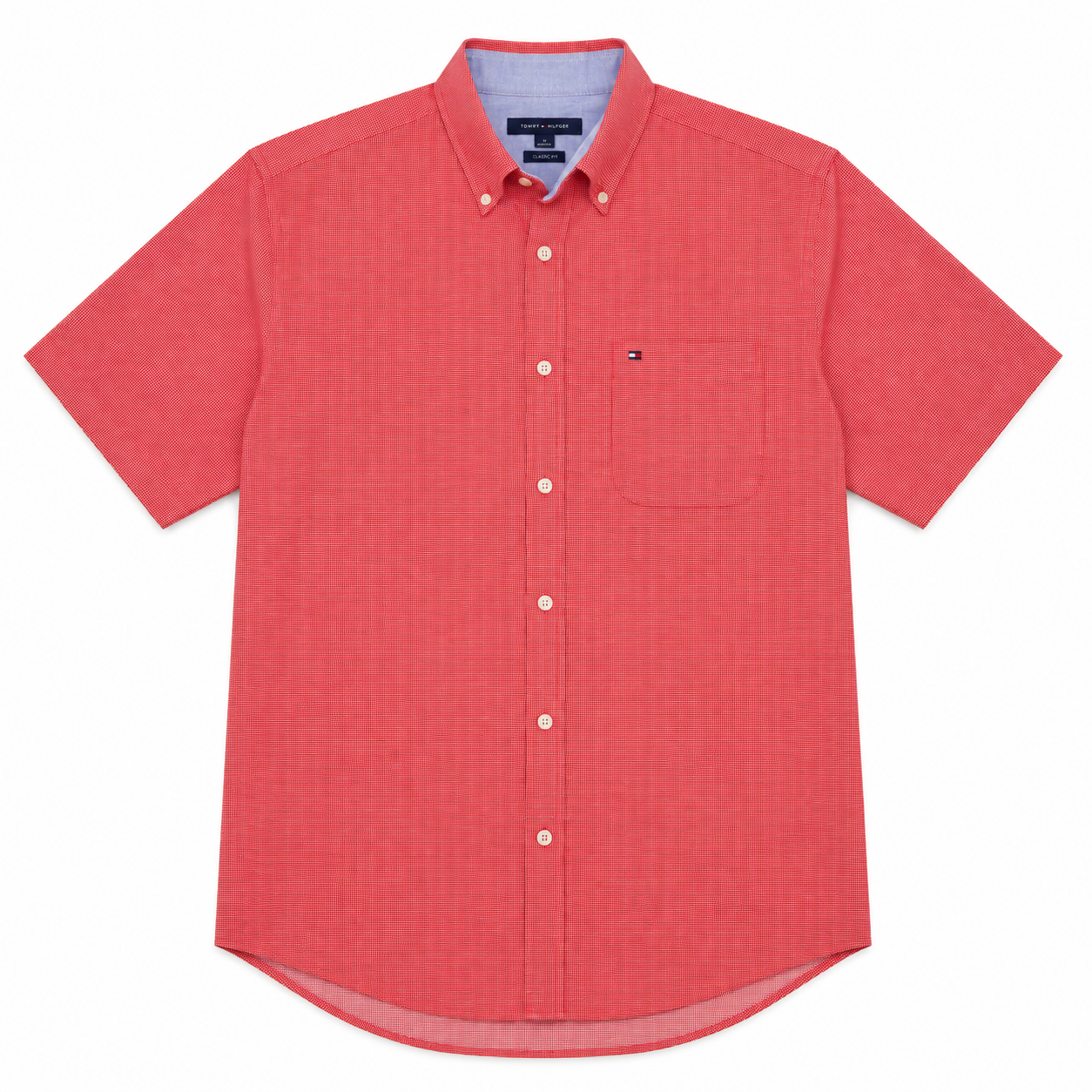 CAMISA ROJA MANGA CORTA | TOMMY HILFIGER | TALLA M