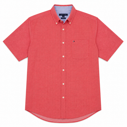 CAMISA ROJA MANGA CORTA | TOMMY HILFIGER | TALLA M