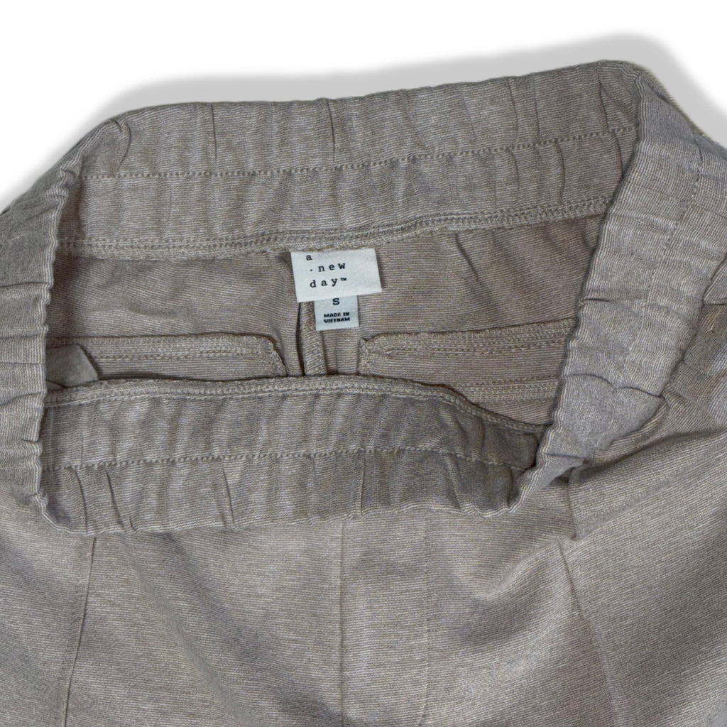 Pantalón jogger gris con cintura elástica para mujer A New Day talla S, foto 3