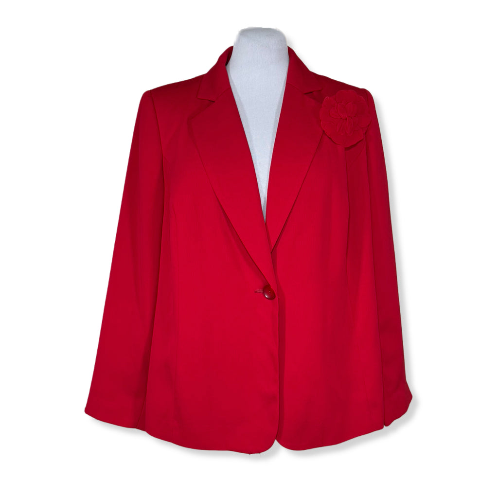 Blazer rojo Leonard Bernard, talla 14W, foto 2