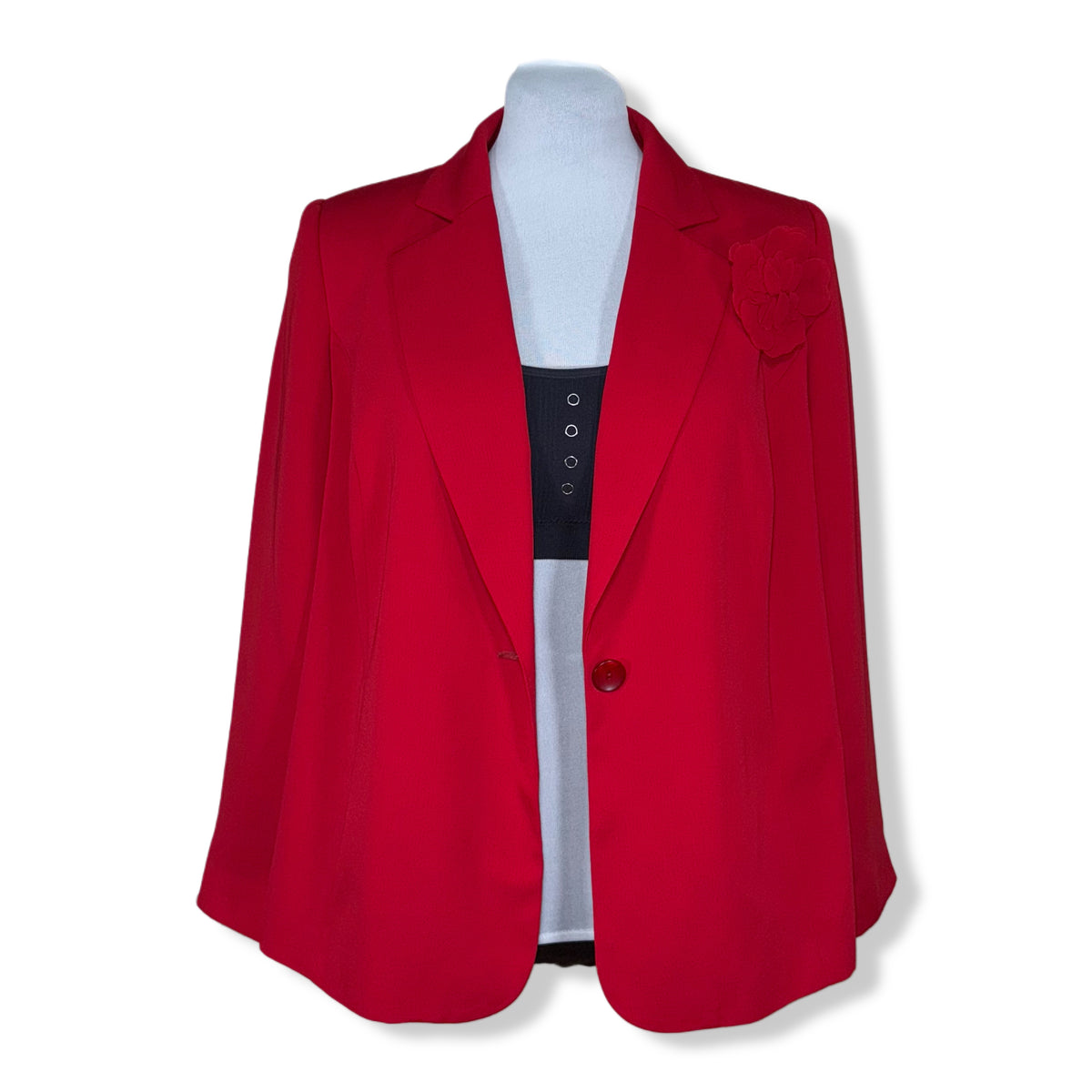 Blazer rojo Leonard Bernard, talla 14W, foto 3