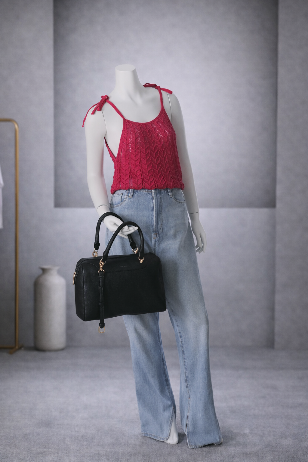 TOP TEJIDO CON TIRANTES | MANGO | TALLA S