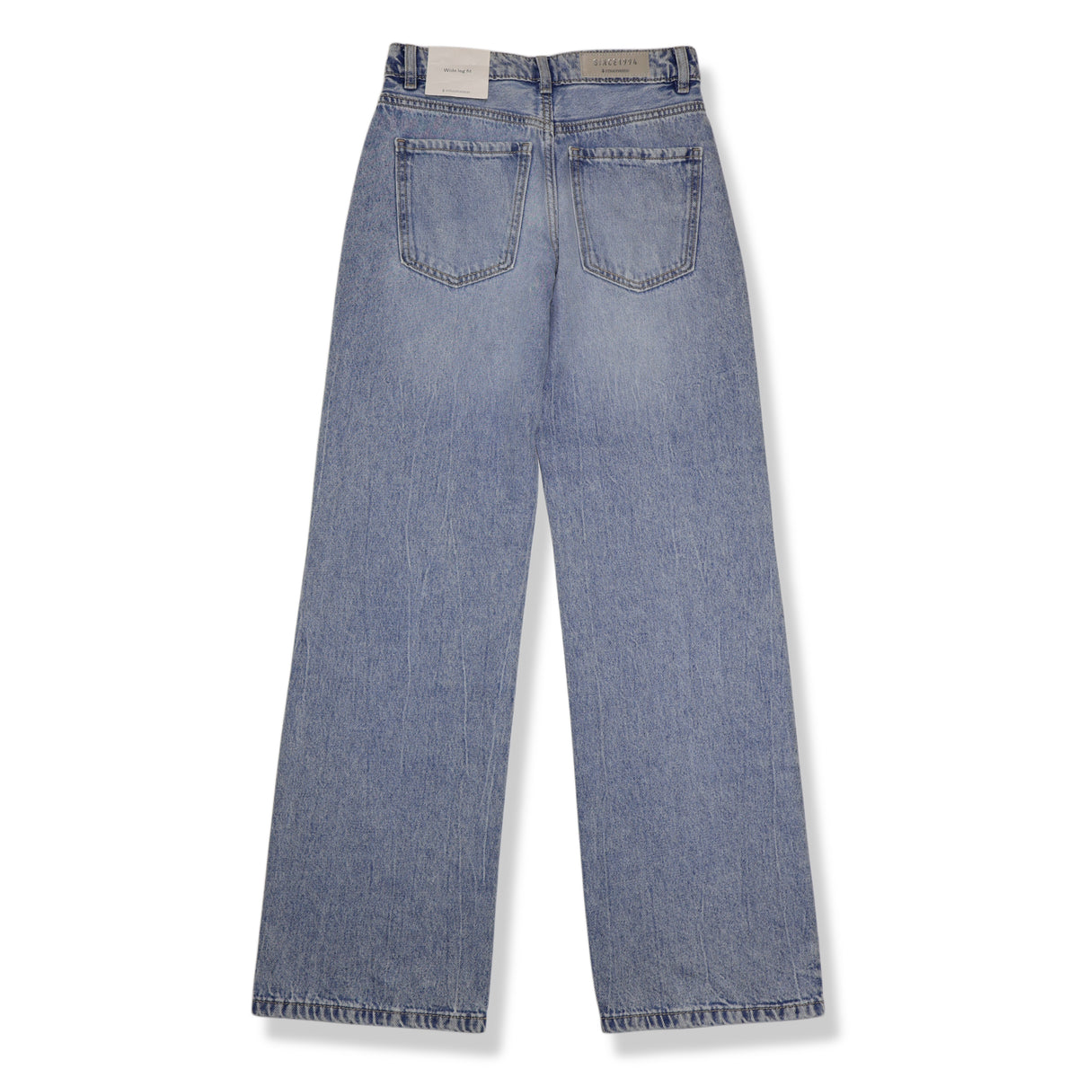Jeans wide leg con brillos Stradivarius, talla 2, foto 3