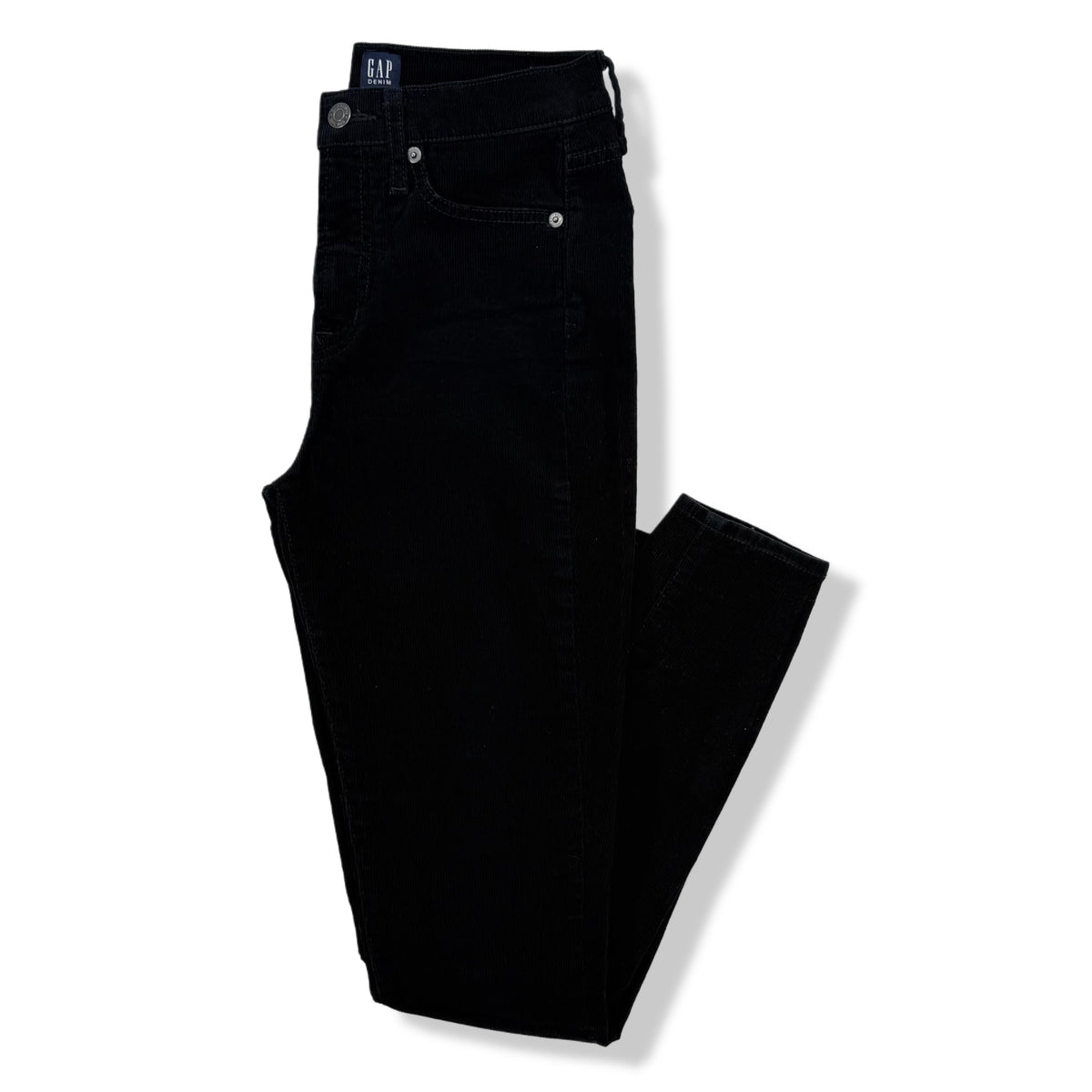 Pantalón de corduroy negro GAP, talla 0, foto 2