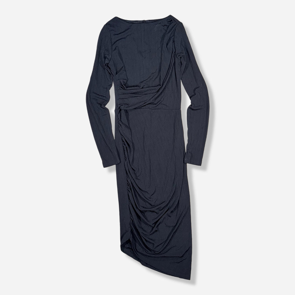 Vestido negro asimétrico H&M, talla XS, foto 2