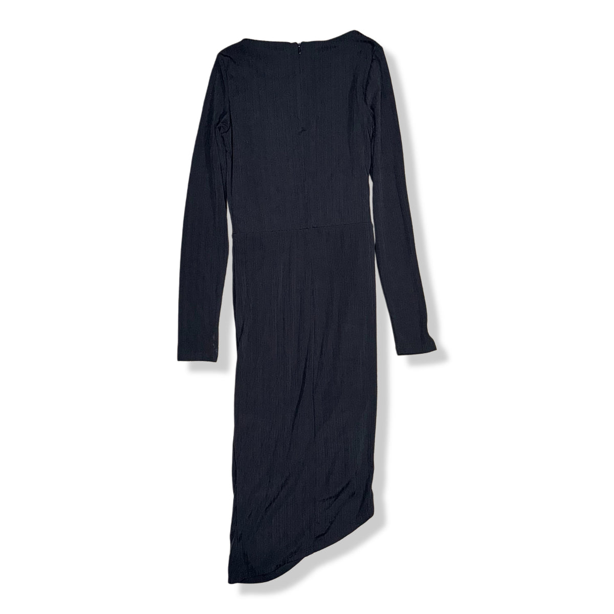 Vestido negro asimétrico H&M, talla XS, foto 3