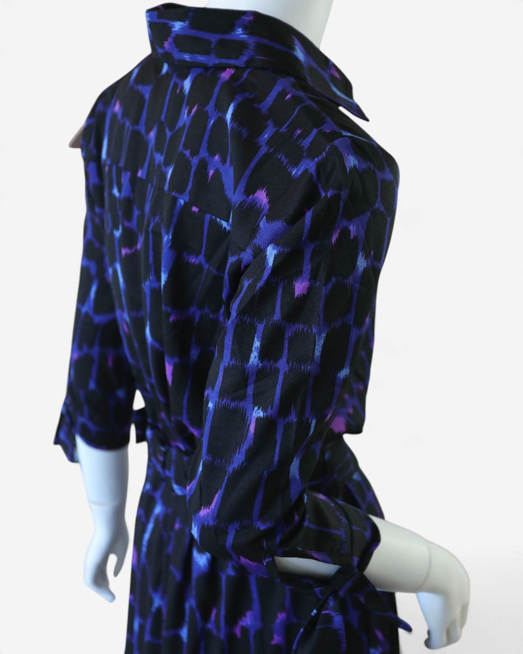 Vestido maxi camisero estampado con cinturón para mujer, marca Dancing Leopard, talla S, foto 4