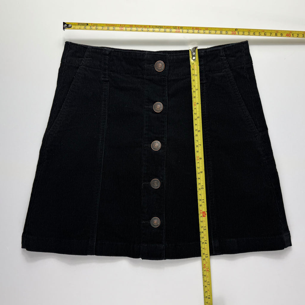 Falda negra de corduroy Forever 21, talla S, foto 4