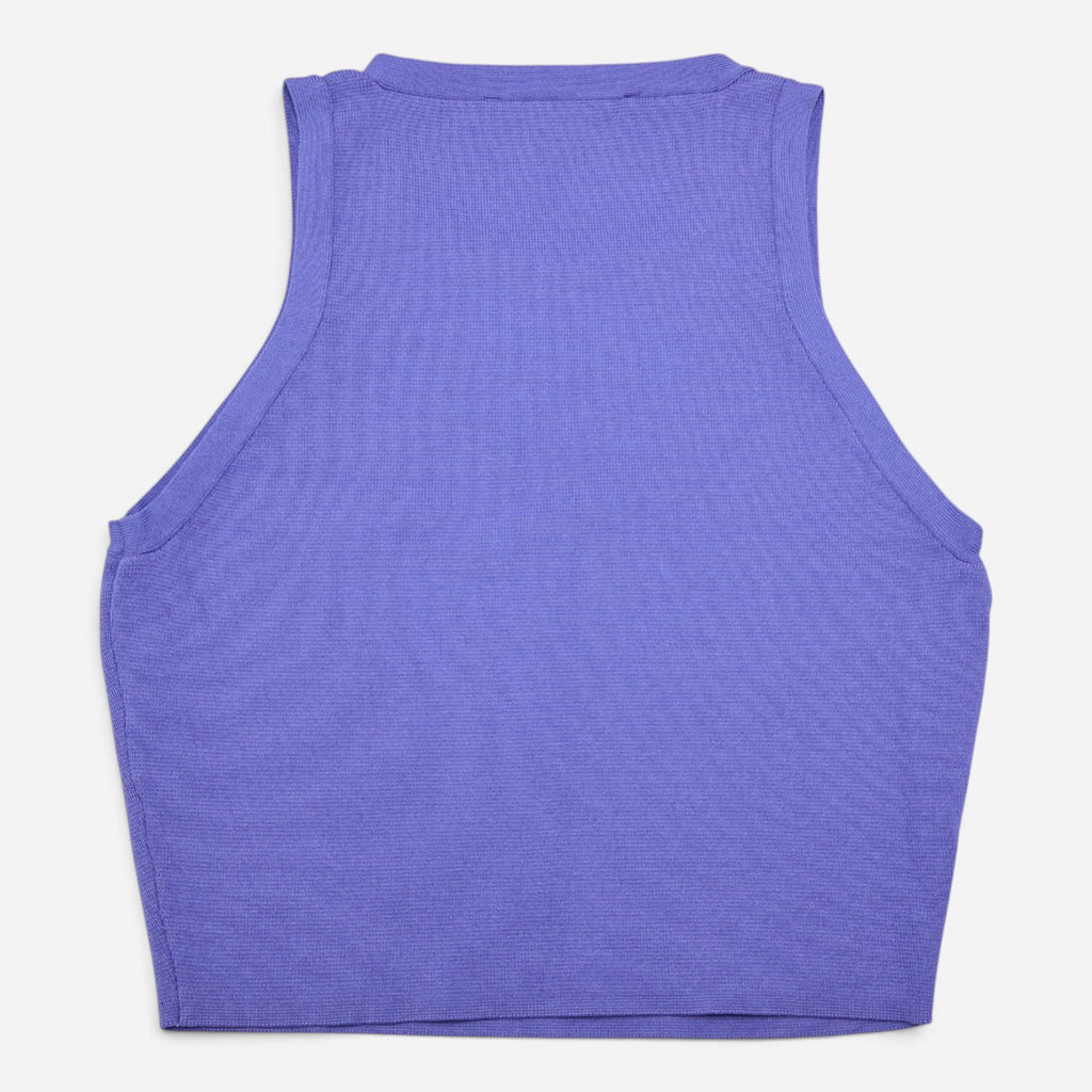 TOP CORTO DE PUNTO SIN MANGAS | ZARA | TALLA S