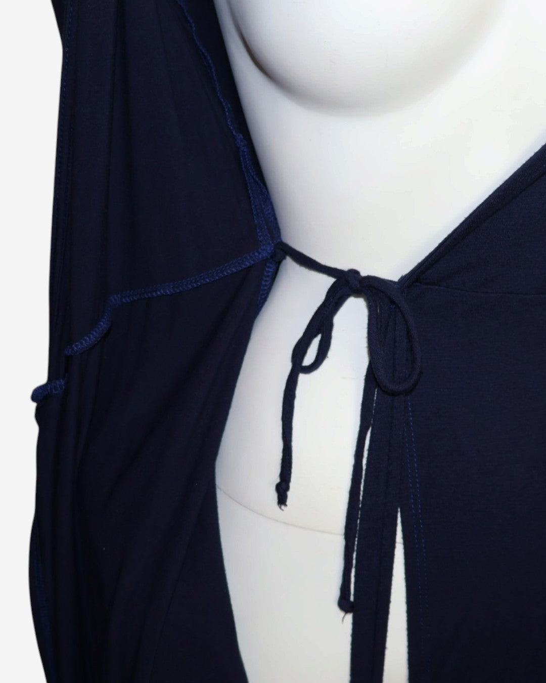 Vestido cruzado azul marino Lulus, talla XS, foto 4
