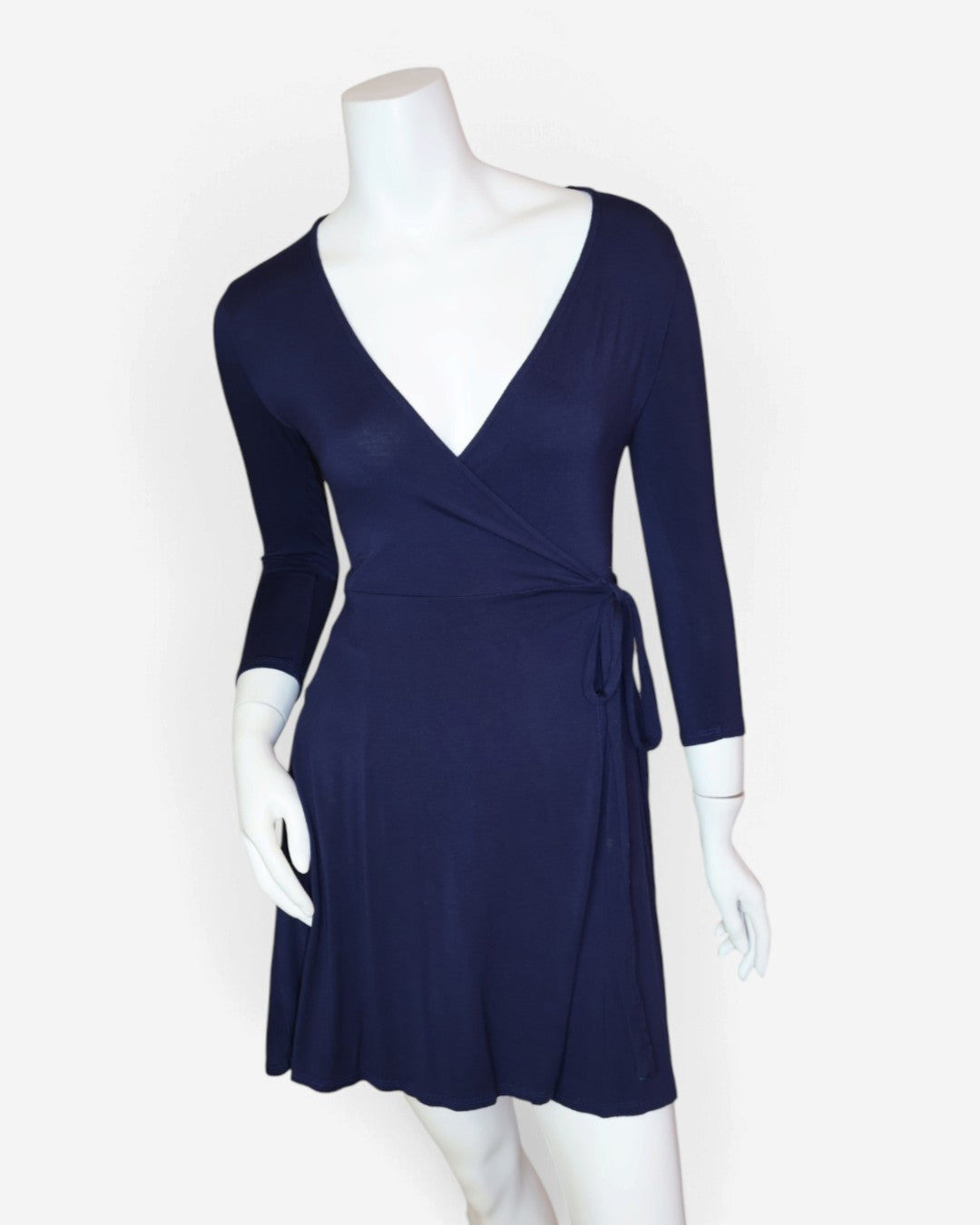 Vestido cruzado azul marino Lulus, talla XS, foto 6