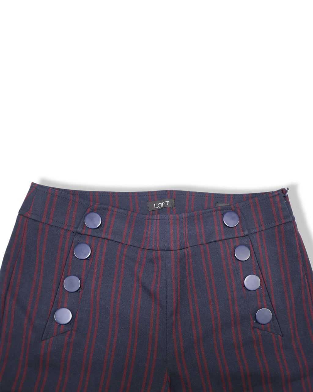 Pantalón de rayas azul marino LOFT, talla 4, foto 8