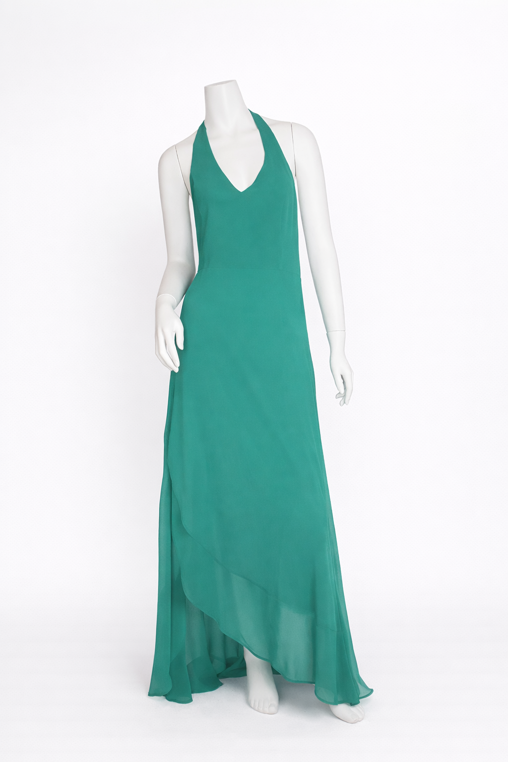 NUEVO CON ETIQUETA | VESTIDO HALTER VERDE FLUIDO | LULUS | TALLA S