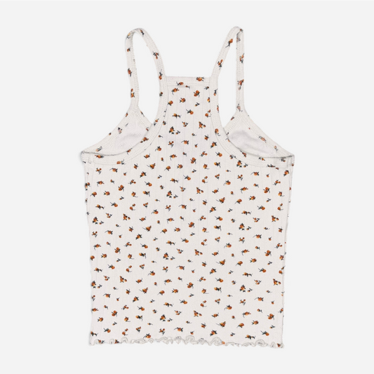 TOP DE TIRANTES CON ESTAMPADO DE FLORES | WILD SPARROW | TALLA XS