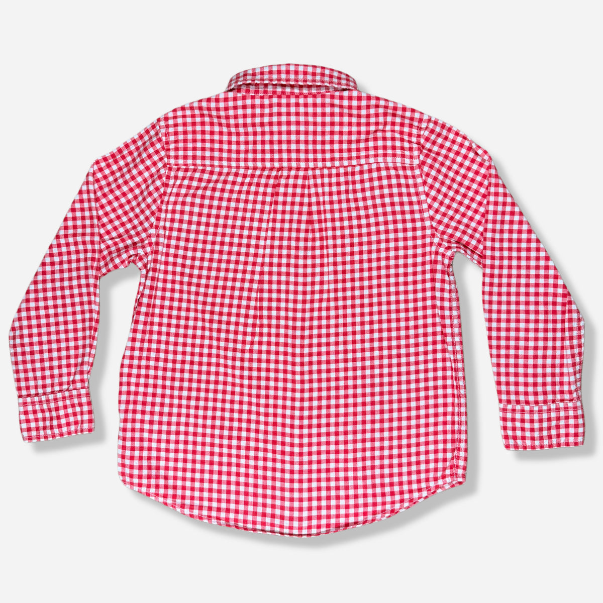 Camisa de cuadros rojos de mangas largas para niño Cat & Jack talla S (6/7), foto 2