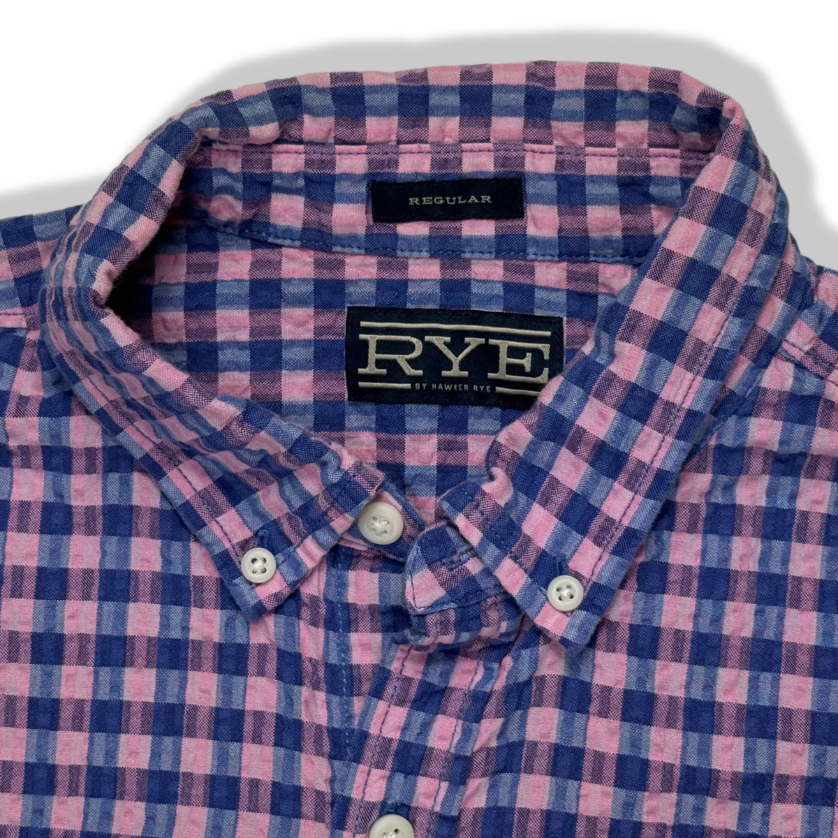 Camisa de cuadros de mangas cortas para hombre RYE talla L, foto 3