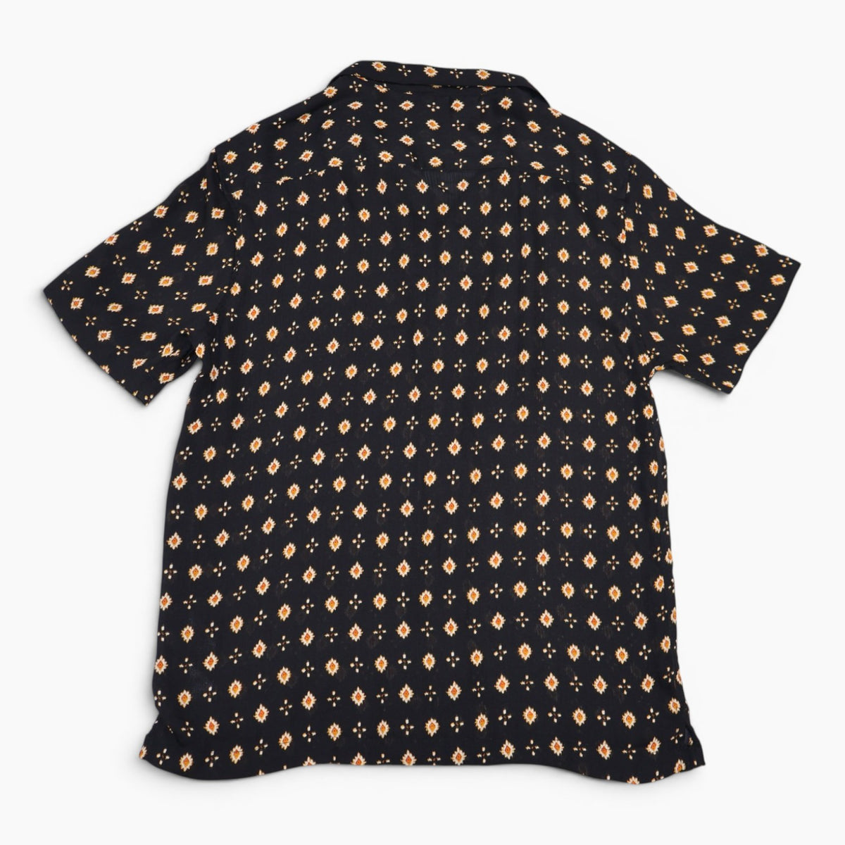 Camisa negra estampada de mangas cortas para hombre Denim & Flower talla M, nueva con etiqueta, foto 4