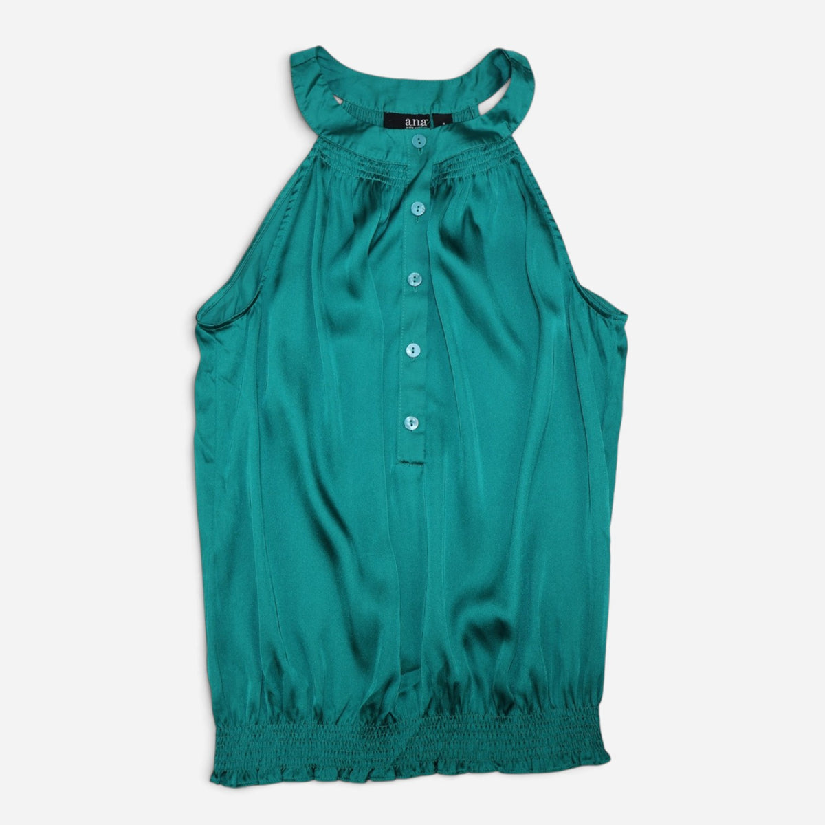 Blusa verde con cuello halter para mujer A.N.A talla S, foto 2