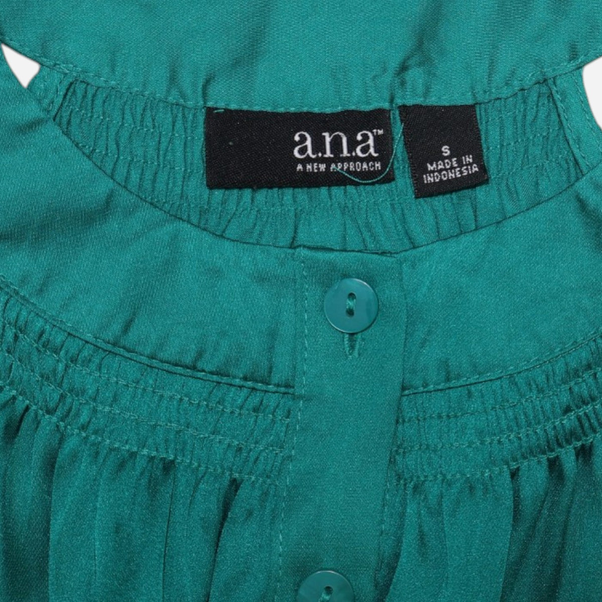 Blusa verde con cuello halter para mujer A.N.A talla S, foto 4