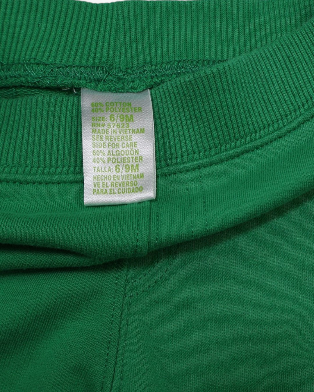 Shorts verdes para bebé talla 6-9 meses, foto 4