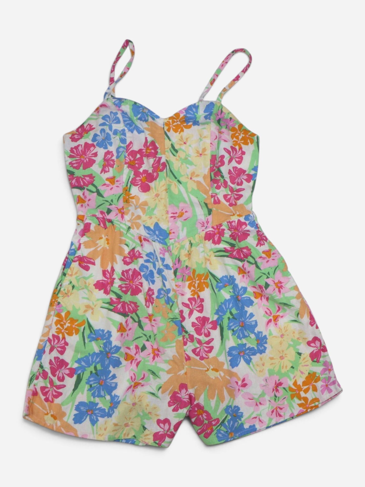 ROMPER CORTO CON ESTAMPADO FLORAL PARA MUJER | OLD NAVY | TALLA S