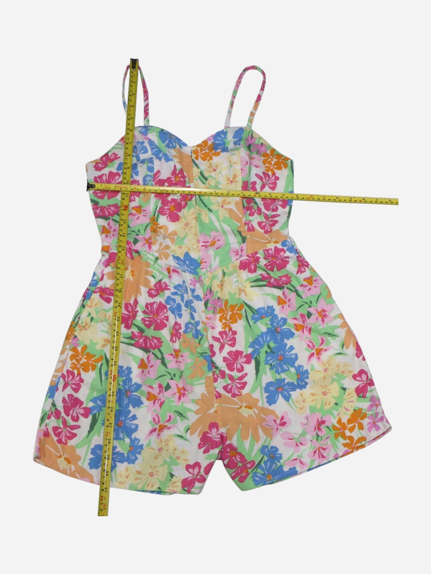 ROMPER CORTO CON ESTAMPADO FLORAL PARA MUJER | OLD NAVY | TALLA S