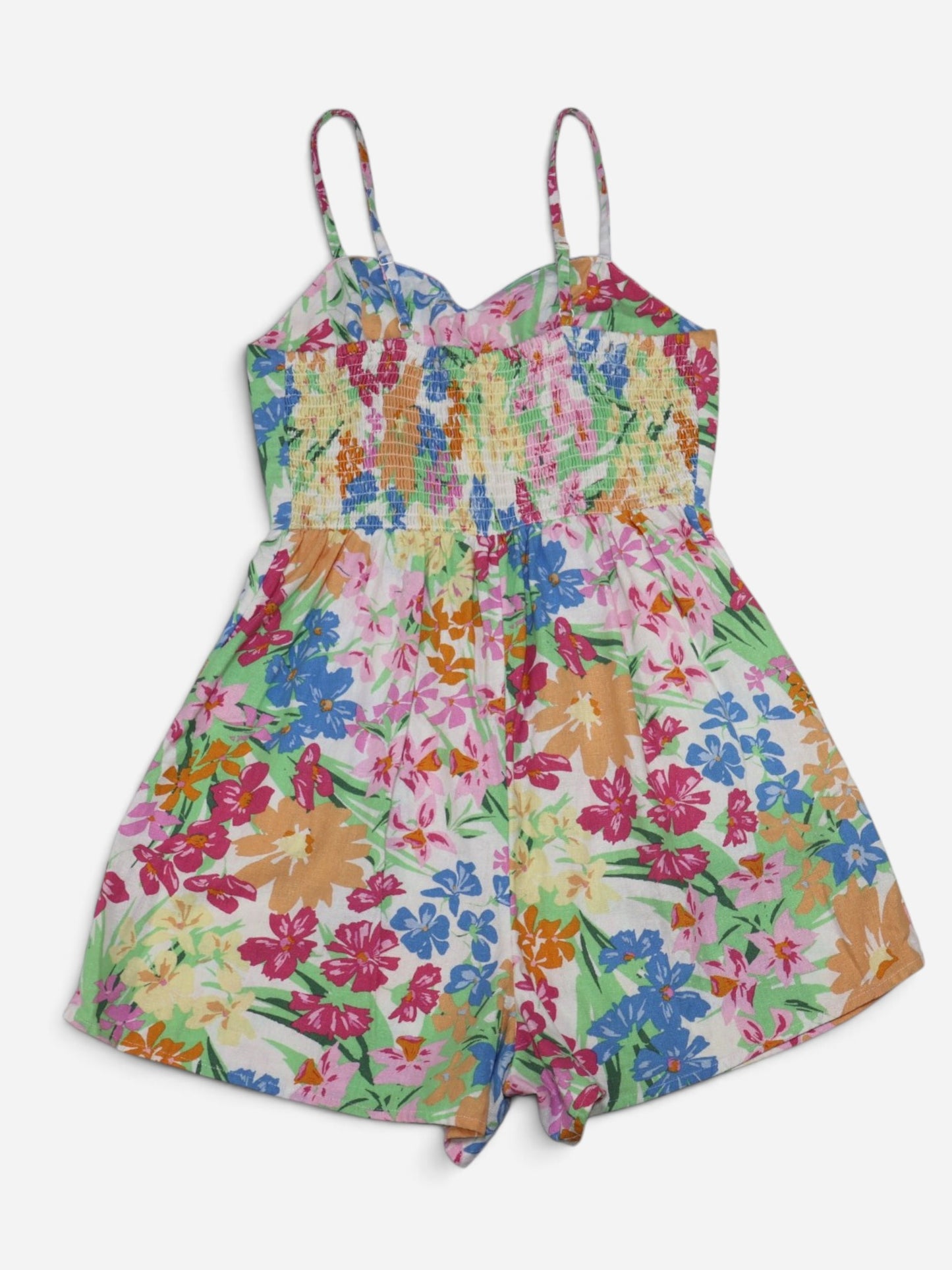 ROMPER CORTO CON ESTAMPADO FLORAL PARA MUJER | OLD NAVY | TALLA S