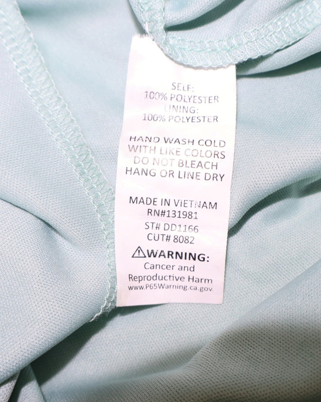 Vestido verde menta con mangas abullonadas para mujer Naif talla S, foto 5