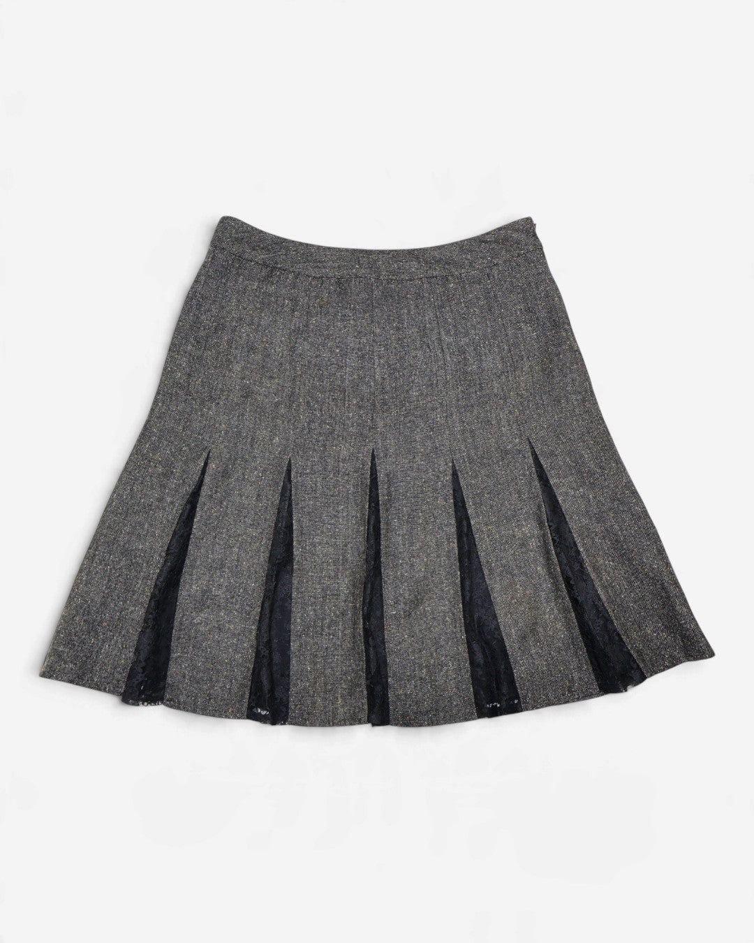 Falda de tweed gris Worthington, talla 10, foto 3