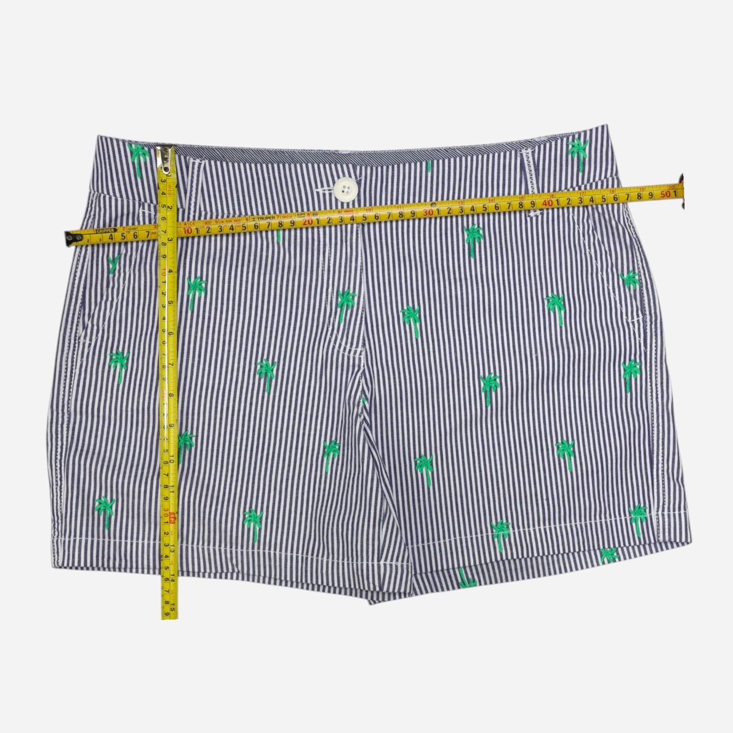 SHORT DE RAYAS CON PALMERAS | CROWN & IVY | TALLA 8 (M)