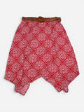 Falda roja estampada con correa para mujer Faded Glory talla L (12-14), ropa de segunda mano en República Dominicana