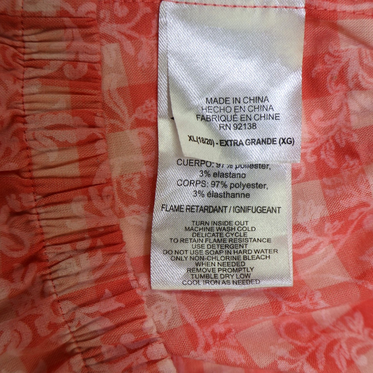 SHORTS PARA NIÑA CON ESTAMPADO DE CUADROS | AMERICAN GIRL | TALLA XL (18/20)