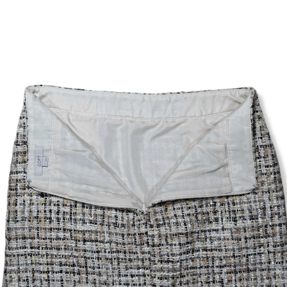 Falda de tweed con brillo LOFT, talla 0, foto 6