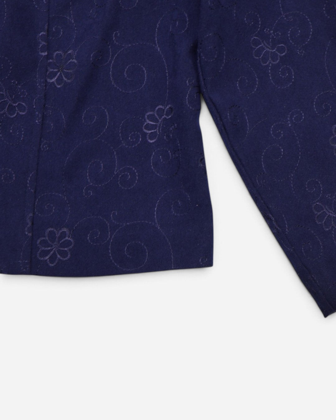 Conjunto de chaqueta y pantalón azul marino con bordado para mujer, marca Sag Harbor, talla 12P, foto 13