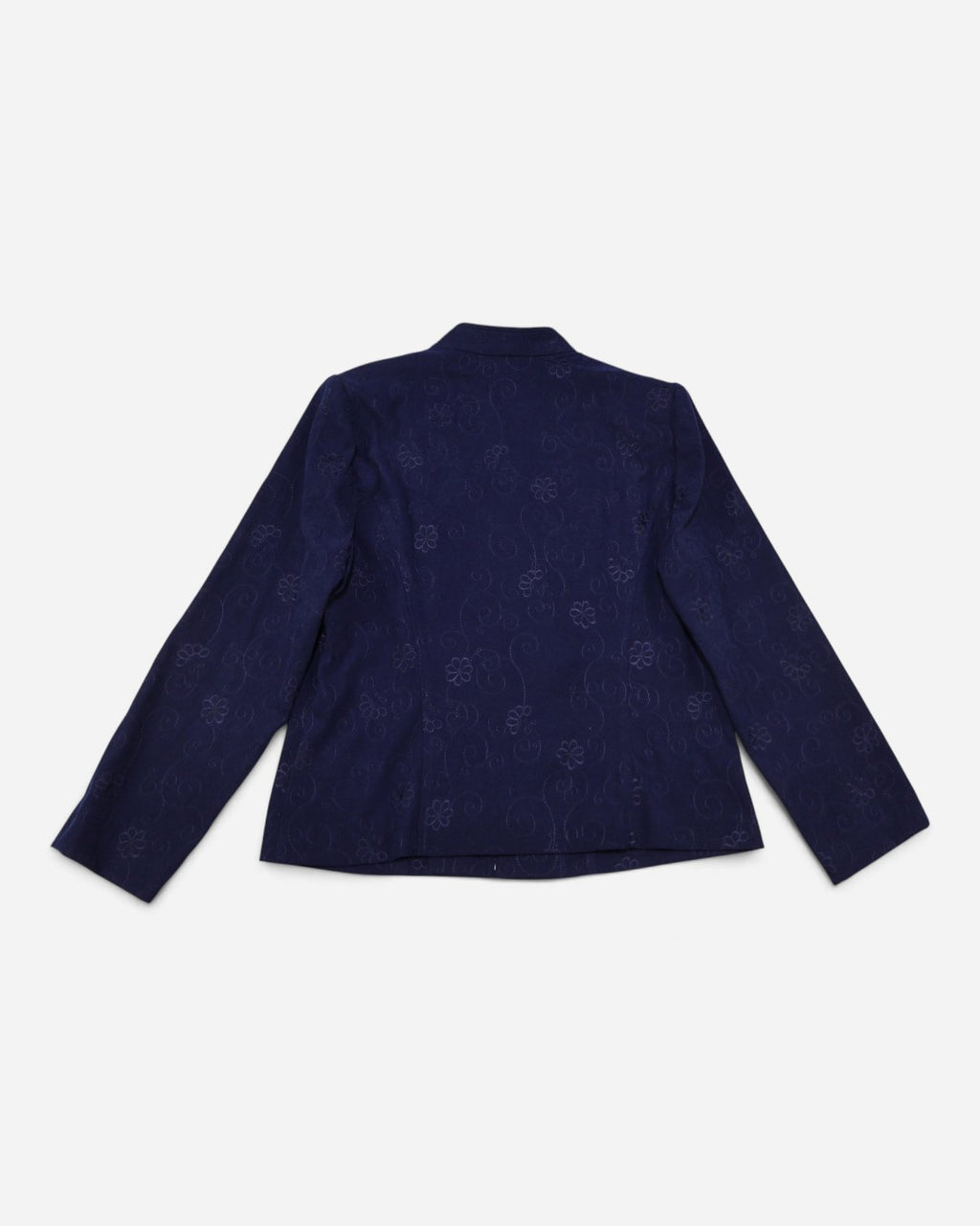 Conjunto de chaqueta y pantalón azul marino con bordado para mujer, marca Sag Harbor, talla 12P, foto 16