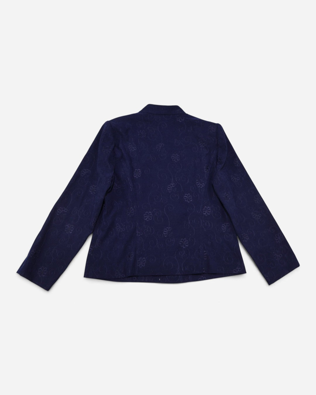 Conjunto de chaqueta y pantalón azul marino con bordado para mujer, marca Sag Harbor, talla 12P, foto 16
