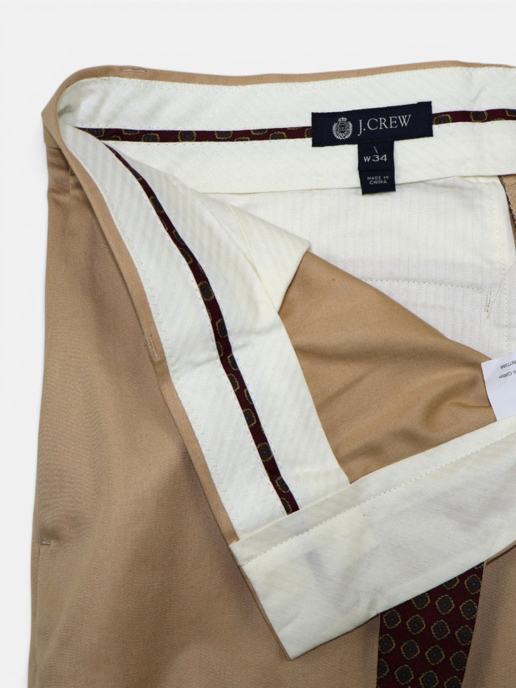 Pantalón khaki de algodón para hombre J.Crew talla 34, foto 6