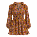 VESTIDO FLORAL MANGA LARGA | NO COMMENT | TALLA M