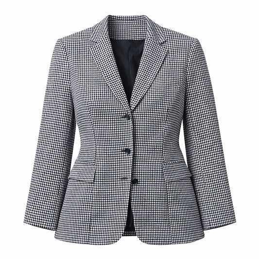 BLAZER ESTAMPADO HOUNDSTOOTH | ANN TAYLOR | TALLA 14