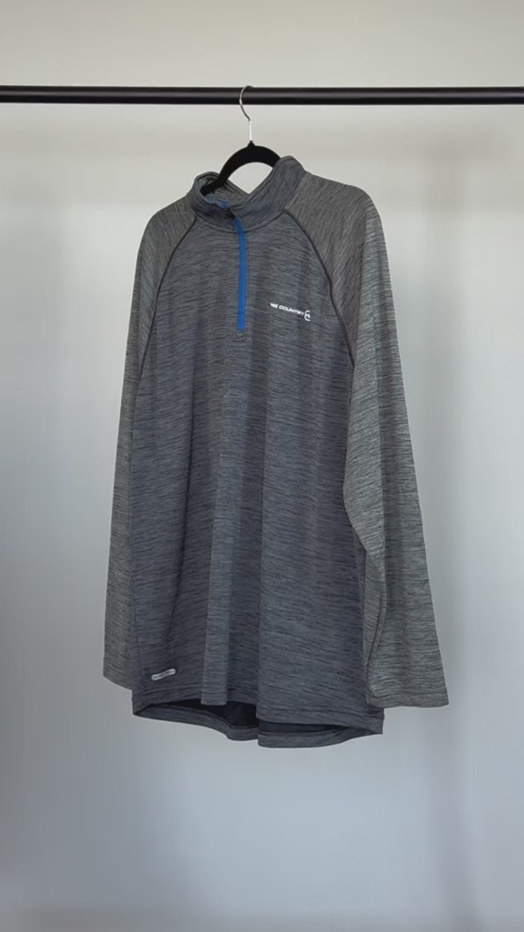 SUÉTER DEPORTIVO GRIS PARA HOMBRE | FREE COUNTRY | TALLA XXL