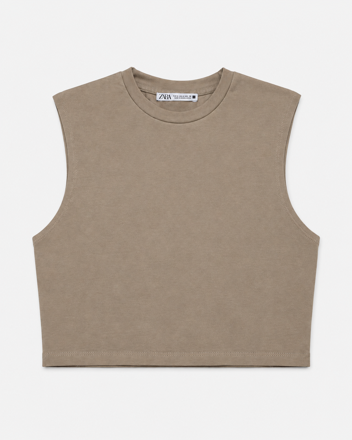 TOP CORTO SIN MANGAS | ZARA | TALLA S