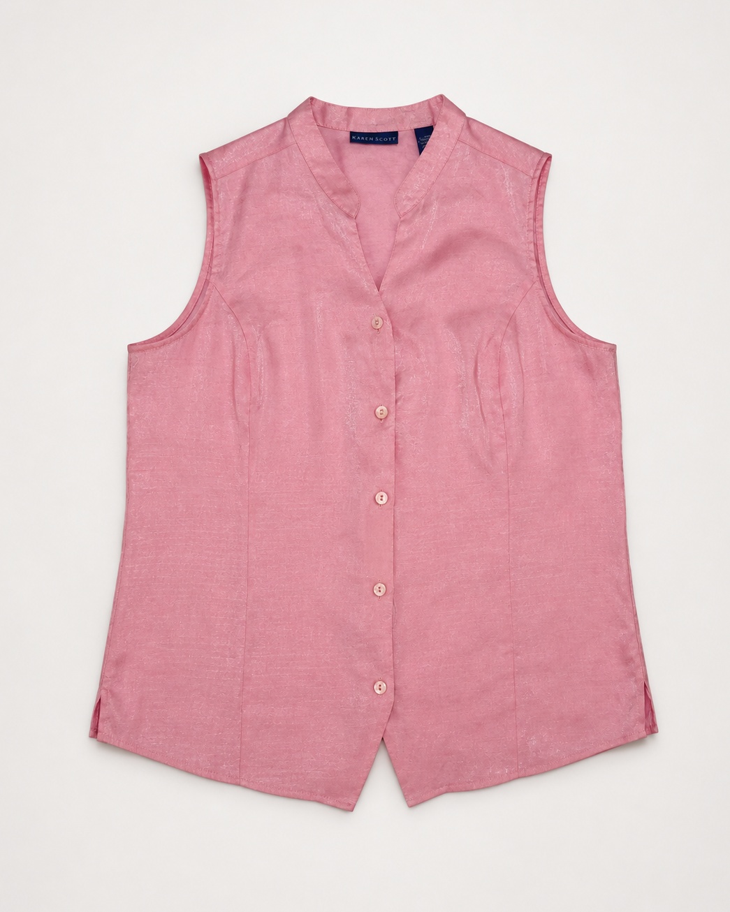 BLUSA ROSADA TIPO VEST | KAREN SCOTT | TALLA L