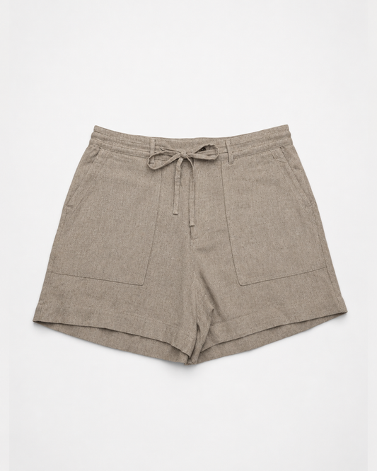 SHORT DE LINO CON LAZO Y BOLSILLOS | UNIVERSAL THREAD | TALLA 16 (XL)