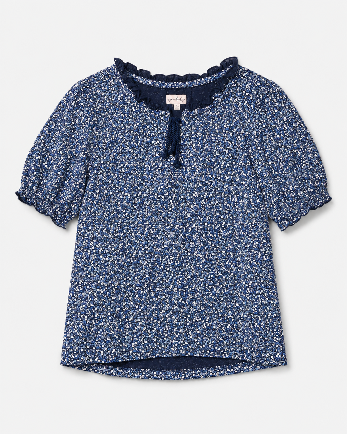 BLUSA CON ESTAMPADO FLORAL PARA MUJER | WONDERLY | TALLA S Oversize