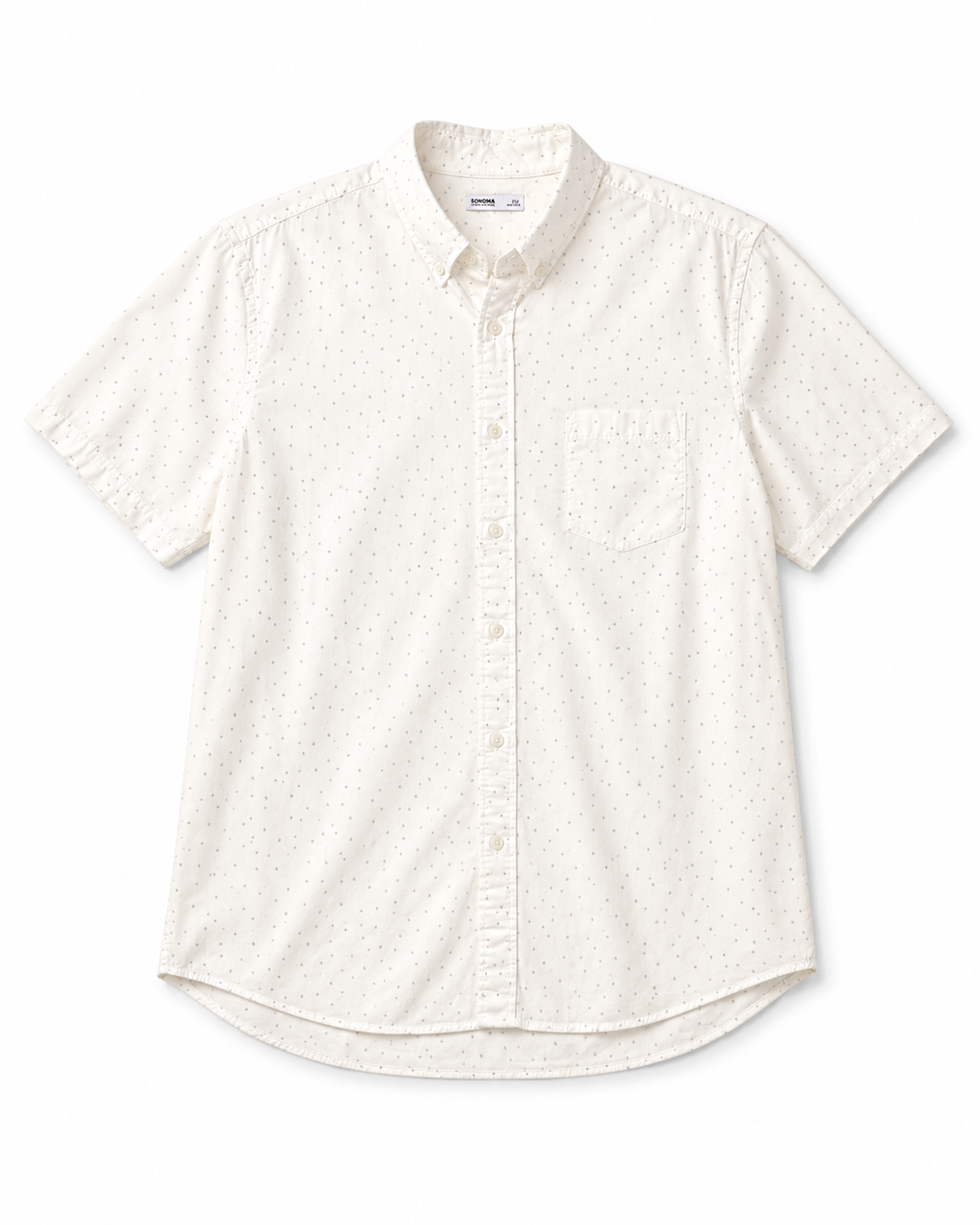 CAMISA CREMA MANGA CORTA PARA HOMBRE | SONOMA | TALLA XXL