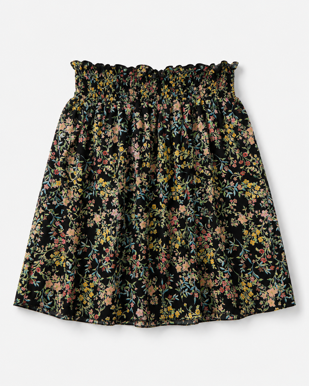 FALDA CORTA CON ESTAMPADO FLORAL | TALLA 2XL