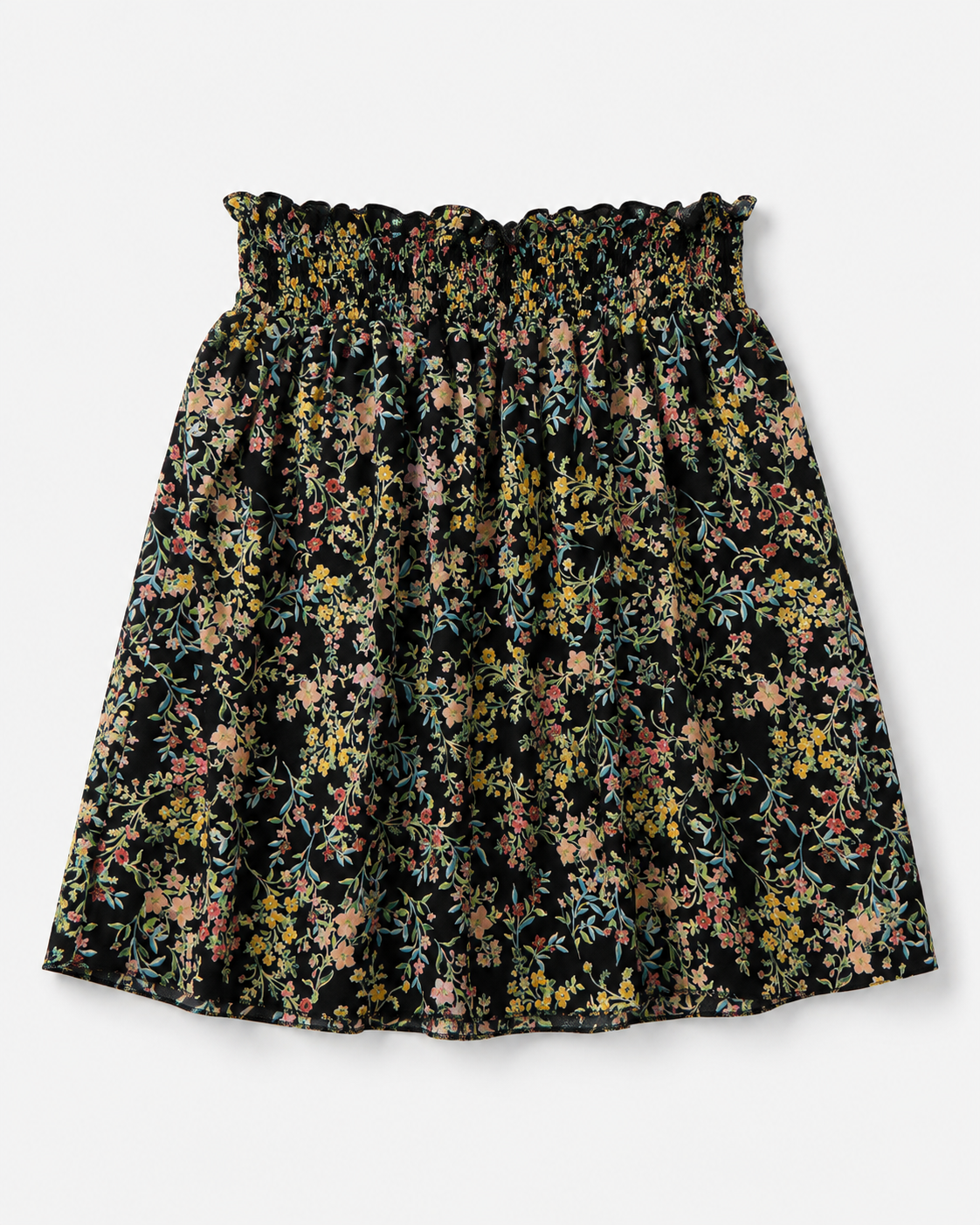 FALDA CORTA CON ESTAMPADO FLORAL | TALLA 2XL