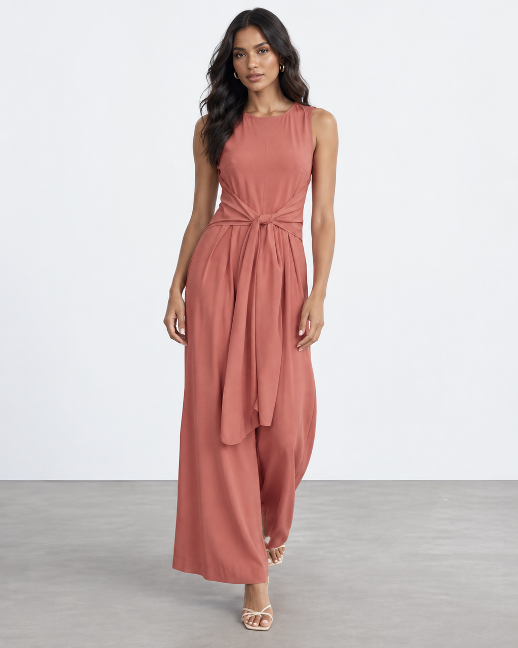 JUMPSUIT ROSADO CON NUDO FRONTAL | L'ALTISTE | TALLA XS
